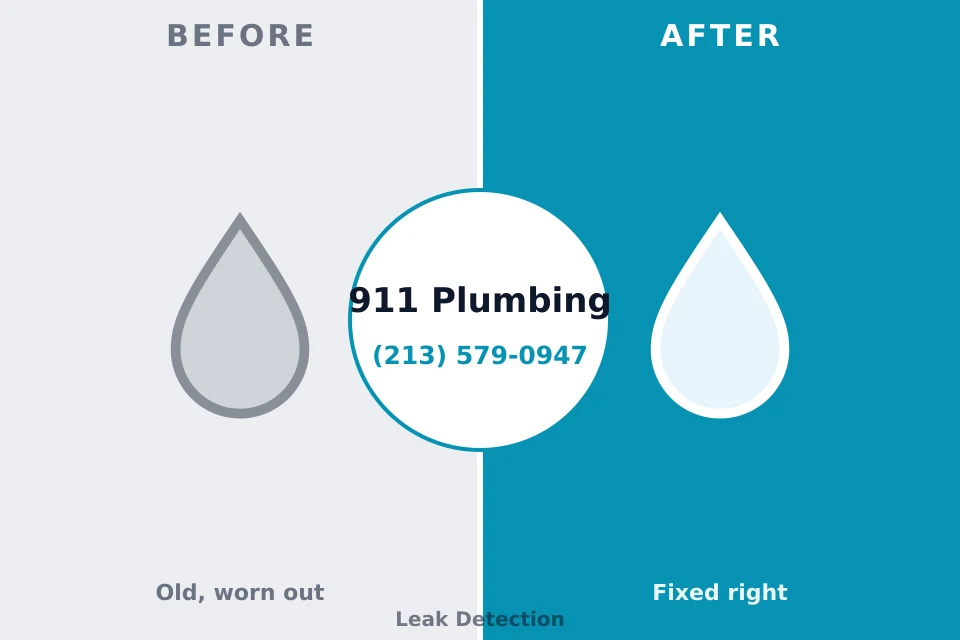 Before and after: plumbing repair Rancho Viejo, TX